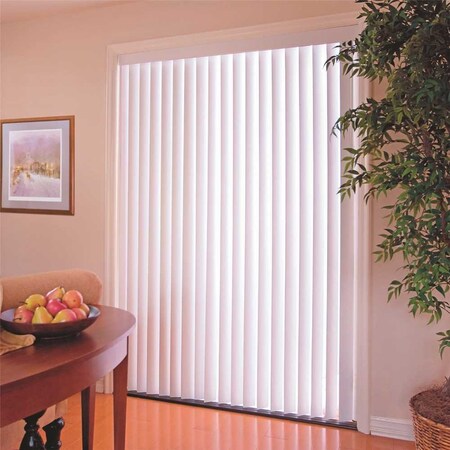 Designers Touch White 3-1/2 in. PVC Vertical Blinds - 78 in. W x 84 in. L 560307